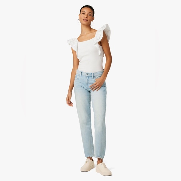 Joe's Jeans Denim - Joe’s Jeans The Lara Mid Rise Cigarette Ankle Jeans Wash Out Light Blue- Sz 27